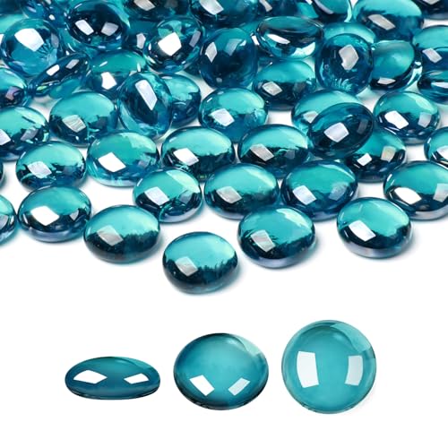 SUREAM 0,5 kg Murmeln für Vasen, blaue Glasperlen Bulk für Vasenfüller, flache Glasmurmeln für Aquarien, Hydrokulturpflanzen, Heimdekoration, Weihnachten DIY Handwerk SUREAM 0,5 kg Murmeln für Vasen, blaue Glasperlen Bulk für Vasenfüller, flache Glasmurmeln für Aquarien, Hydrokulturpflanzen, Heimdekoration, Weihnachten DIY Handwerk von SUREAM