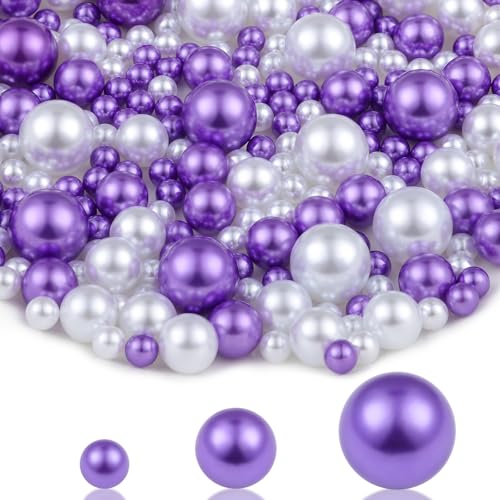 SUREAM Runde Kunstperlen in verschiedenen Größen, 250 Stück, Kunststoffperlen für Tafelaufsätze, Vasen, 8/14/20 mm, Perlenvasenfüller zum Basteln, Kerzenaufsätze, Tischdekoration für Zuhause, Hochzeit SUREAM Runde Kunstperlen in verschiedenen Größen, 250 Stück, Kunststoffperlen für Tafelaufsätze, Vasen, 8/14/20 mm, Perlenvasenfüller zum Basteln, Kerzenaufsätze, Tischdekoration für Zuhause, Hochzeit von SUREAM