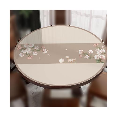 SUREK Wiederverwendbar Kunststoff -Tischdecke waschbarer Tischdecke runde Tischdecke Vintage Blumen -Tischdecke Mode Tischdecke Outdoor Tischdecke waschbar SUREK Wiederverwendbar Kunststoff -Tischdecke waschbarer Tischdecke runde Tischdecke Vintage Blumen -Tischdecke Mode Tischdecke Outdoor Tischdecke waschbar von SUREK
