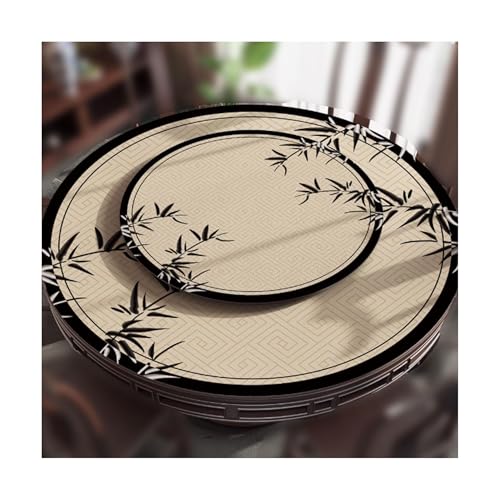 SUREK Wiederverwendbar Leder -Tischdecke Retro Tischdecke Home Reiniger Esstisch Tischdecke runde Doppelschicht Tischdecke 70 cm/27,5 Zoll waschbar SUREK Wiederverwendbar Leder -Tischdecke Retro Tischdecke Home Reiniger Esstisch Tischdecke runde Doppelschicht Tischdecke 70 cm/27,5 Zoll waschbar von SUREK