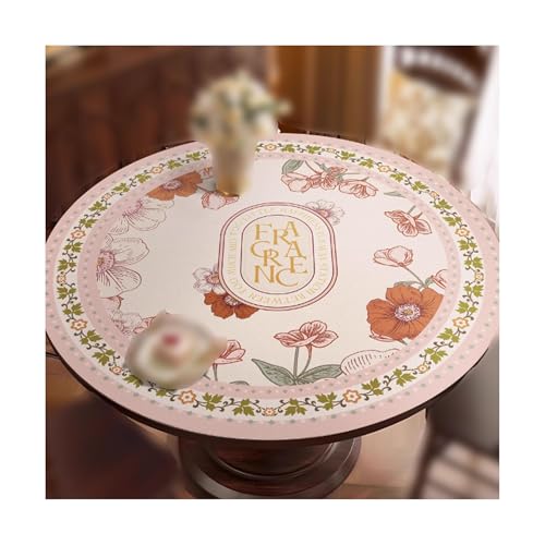 SUREK Wiederverwendbar Leder -Tischdecke Vintage Tischdecke runde Tischdecke Innen- und Außen -Tischdecke Waschbares Tischdecke 100 cm/39.3in waschbar SUREK Wiederverwendbar Leder -Tischdecke Vintage Tischdecke runde Tischdecke Innen- und Außen -Tischdecke Waschbares Tischdecke 100 cm/39.3in waschbar von SUREK