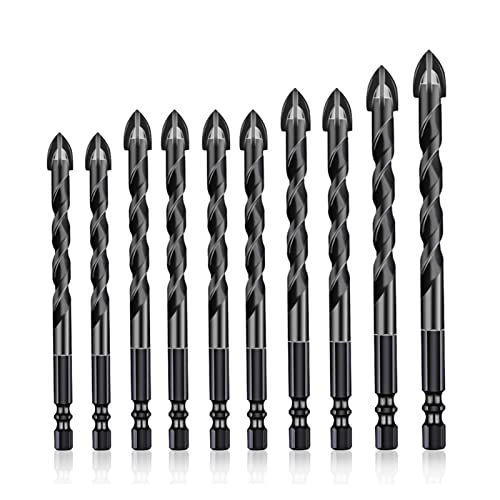 SUSQVHVCK Bohrerbits 1. 0pcs. for Fliesenziegel-Glas-Kunststoff-Porzellan-Marmor-Holz-keramisches Wandspiegel for 5 6 8 10 12mm bisschen von SUSQVHVCK