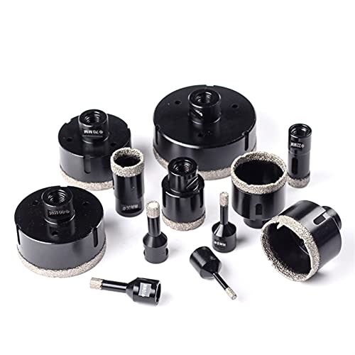 SUSQVHVCK Vakuum gelötet for Stein-Porzellan-Granit-Fliesen-Glaskeramik-Marmorrottenkürzung 6mm-100mm trockene Diamantkernbohrer Bohrer Lochsäge bisschen(68mm) von SUSQVHVCK