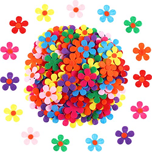 Filz Blumen Stoff Blumen Verzierungen für DIY Handwerk, (200 Stücke) von Sumind