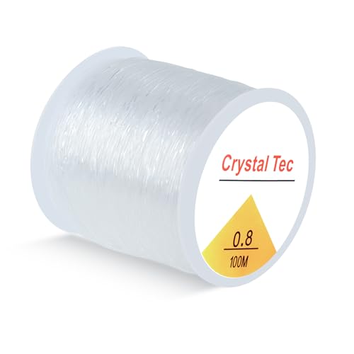 SUTOUG 0,8 mm elastische Schnur für Armbänder, 100 m, Kristall, elastische Schnur für Armband, Perlen, Schmuck, DIY, Basteln, Armbänder, Halsketten, Weiß SUTOUG 0,8 mm elastische Schnur für Armbänder, 100 m, Kristall, elastische Schnur für Armband, Perlen, Schmuck, DIY, Basteln, Armbänder, Halsketten, Weiß von SUTOUG