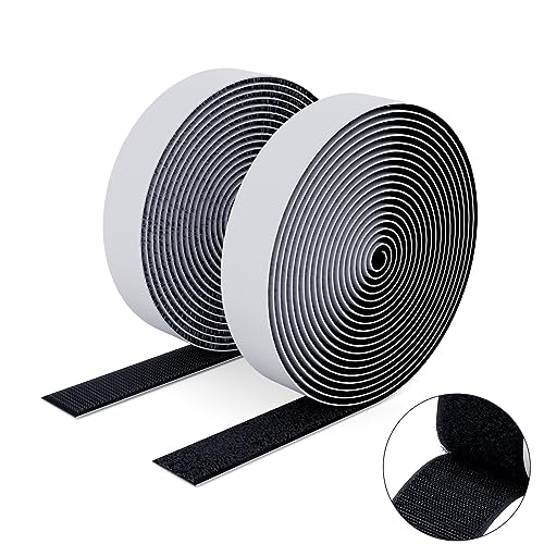 SUTOUG Klettband mit selbstklebend, 16 mm x 3 m, strapazierfähiges Hakenband und Schlaufenband, extra starker doppelseitiger Klettverschluss, Wandklebestreifen für den Innen- und Außenbereich, schwarz SUTOUG Klettband mit selbstklebend, 16 mm x 3 m, strapazierfähiges Hakenband und Schlaufenband, extra starker doppelseitiger Klettverschluss, Wandklebestreifen für den Innen- und Außenbereich, schwarz von SUTOUG