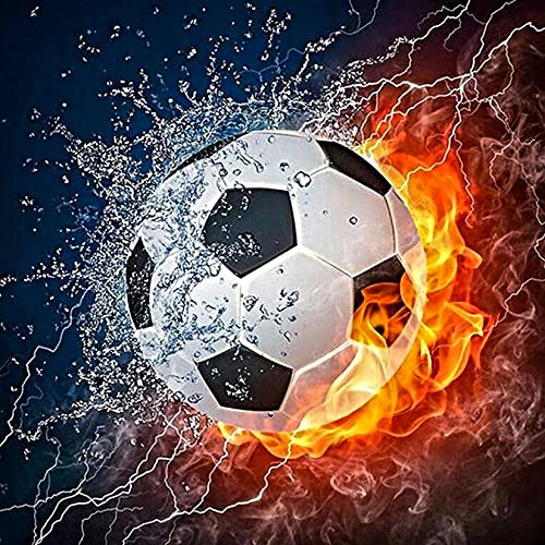 SUUEIOKL 5D DIY Diamond Painting Kit, Diamant Painting Bilder Set, Diamond Arts Craft Malerei Malen nach Zahlen für Kinder Mädchen Erwachsene Home Wanddekoration Dekoratio - Fußball SUUEIOKL 5D DIY Diamond Painting Kit, Diamant Painting Bilder Set, Diamond Arts Craft Malerei Malen nach Zahlen für Kinder Mädchen Erwachsene Home Wanddekoration Dekoratio - Fußball von SUUEIOKL