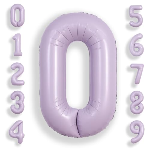 SUWEN 40 Zoll Lila große 0 Ballon Zahlen große Folie Helium Zahl Ballons 0-9 Jumbo Happy 0th Mylar Geburtstag Party Dekorationen für Mädchen Jahrestag Party Supplies SUWEN 40 Zoll Lila große 0 Ballon Zahlen große Folie Helium Zahl Ballons 0-9 Jumbo Happy 0th Mylar Geburtstag Party Dekorationen für Mädchen Jahrestag Party Supplies von SUWEN