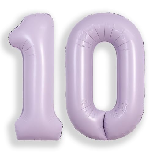SUWEN 40 Zoll Lila große 10 Ballon Zahlen große Folie Helium Zahl Ballons 0-9 Jumbo Happy 0th Mylar Geburtstag Party Dekorationen für Mädchen Jahrestag Party Supplies SUWEN 40 Zoll Lila große 10 Ballon Zahlen große Folie Helium Zahl Ballons 0-9 Jumbo Happy 0th Mylar Geburtstag Party Dekorationen für Mädchen Jahrestag Party Supplies von SUWEN