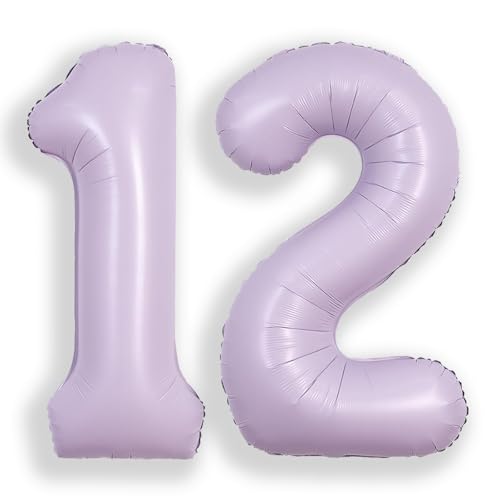 SUWEN 40 Zoll Lila große 12 Ballon Zahlen große Folie Helium Zahl Ballons 0-9 Jumbo Happy 0th Mylar Geburtstag Party Dekorationen für Mädchen Jahrestag Party Supplies SUWEN 40 Zoll Lila große 12 Ballon Zahlen große Folie Helium Zahl Ballons 0-9 Jumbo Happy 0th Mylar Geburtstag Party Dekorationen für Mädchen Jahrestag Party Supplies von SUWEN