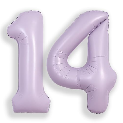 SUWEN 40 Zoll Lila große 14 Ballon Zahlen große Folie Helium Zahl Ballons 0-9 Jumbo Happy 0th Mylar Geburtstag Party Dekorationen für Mädchen Jahrestag Party Supplies SUWEN 40 Zoll Lila große 14 Ballon Zahlen große Folie Helium Zahl Ballons 0-9 Jumbo Happy 0th Mylar Geburtstag Party Dekorationen für Mädchen Jahrestag Party Supplies von SUWEN