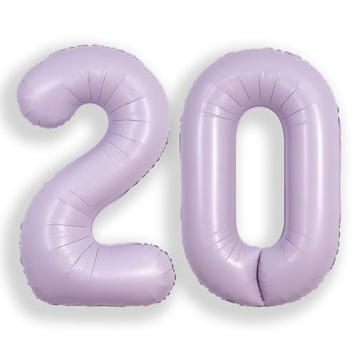 SUWEN 40 Zoll Lila große 20 Ballon Zahlen große Folie Helium Zahl Ballons 0-9 Jumbo Happy 0th Mylar Geburtstag Party Dekorationen für Mädchen Jahrestag Party Supplies SUWEN 40 Zoll Lila große 20 Ballon Zahlen große Folie Helium Zahl Ballons 0-9 Jumbo Happy 0th Mylar Geburtstag Party Dekorationen für Mädchen Jahrestag Party Supplies von SUWEN