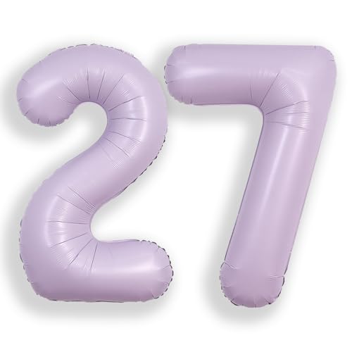 SUWEN 40 Zoll Lila große 27 Ballon Zahlen große Folie Helium Zahl Ballons 0-9 Jumbo Happy 0th Mylar Geburtstag Party Dekorationen für Mädchen Jahrestag Party Supplies SUWEN 40 Zoll Lila große 27 Ballon Zahlen große Folie Helium Zahl Ballons 0-9 Jumbo Happy 0th Mylar Geburtstag Party Dekorationen für Mädchen Jahrestag Party Supplies von SUWEN