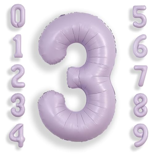 SUWEN 40 Zoll Lila große 3 Ballon Zahlen große Folie Helium Zahl Ballons 0-9 Jumbo Happy 3rd Mylar Geburtstag Party Dekorationen für Mädchen Jahrestag Party Supplies SUWEN 40 Zoll Lila große 3 Ballon Zahlen große Folie Helium Zahl Ballons 0-9 Jumbo Happy 3rd Mylar Geburtstag Party Dekorationen für Mädchen Jahrestag Party Supplies von SUWEN