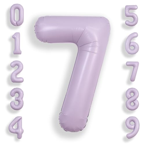 SUWEN 40 Zoll Lila große 7 Ballon Zahlen große Folie Helium Zahl Ballons 0-9 Jumbo Happy 7th Mylar Geburtstag Party Dekorationen für Mädchen Jahrestag Party Supplies SUWEN 40 Zoll Lila große 7 Ballon Zahlen große Folie Helium Zahl Ballons 0-9 Jumbo Happy 7th Mylar Geburtstag Party Dekorationen für Mädchen Jahrestag Party Supplies von SUWEN