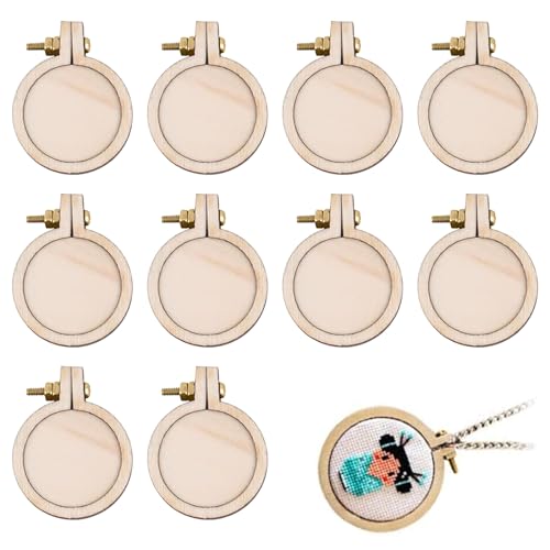 Kreis Stickerei Kreuzstich Ring 10 Stück Ring Anfänger Stickerei Set Holz Stickrahmen Bambus Justierbarer Mini Stickrahmen Runde Holzreifen Kreuzstich Ring für Basteln Sticken Nähen Handwerk Diy Deko Kreis Stickerei Kreuzstich Ring 10 Stück Ring Anfänger Stickerei Set Holz Stickrahmen Bambus Justierbarer Mini Stickrahmen Runde Holzreifen Kreuzstich Ring für Basteln Sticken Nähen Handwerk Diy Deko von SUWYNJ