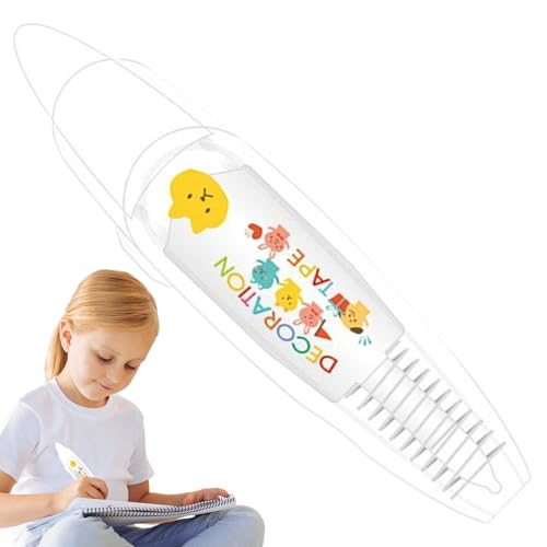 SVCEQZE Dekorative Stifte für Kinder, Bandstift | Drücken Sie dekorative Stifte für Kinder,Cartoon -Muster, Roller Tipps Design Scrapbooking Stickers Diary Decor für Notiz Take von SVCEQZE