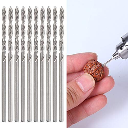 Svkmuuiyg Long Drill Bit Set, 10pcs Twist Bohrer Bit kleiner gerades Schaft -Perlenbohrmaschinenmaschinen Hardware 1.75mm von SVKMuuiYG