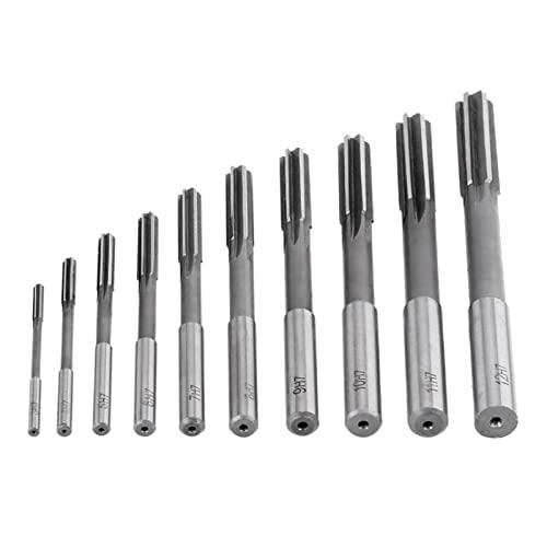 SVKVBNLNGK 10 stücke 3-12mm. HSS. Maschinenreibahmer Set Straight Shank Fräser Chucking Reibahle Maschine Cutter Holzbearbeitungswerkzeug Reibahle von SVKVBNLNGK