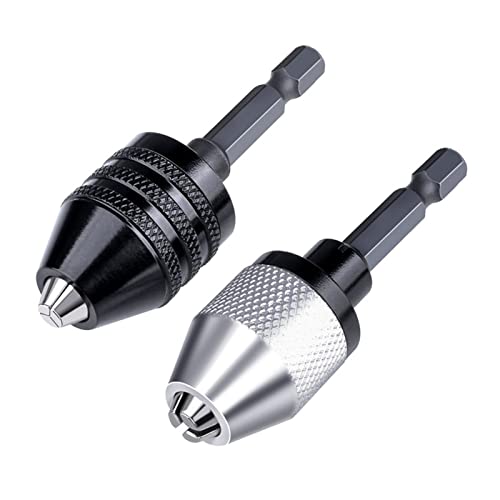 SVKVBNLNGK 4 stücke 0,3-6. 5mm Keyless Bohrfutter-Umwandlungswerkzeug Keyless Conversion Chuck Adapter, 1/4-Zoll-Sechskant-Schaft-Bohrer Klemme SVKVBNLNGK 4 stücke 0,3-6. 5mm Keyless Bohrfutter-Umwandlungswerkzeug Keyless Conversion Chuck Adapter, 1/4-Zoll-Sechskant-Schaft-Bohrer Klemme von SVKVBNLNGK