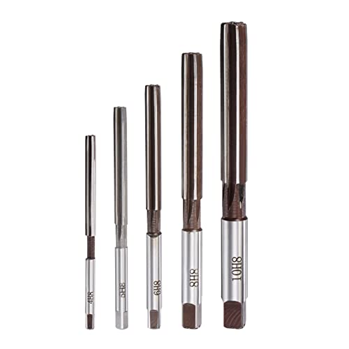 SVKVBNLNGK Hand Reibahlen Set 4mm 5mm 6mm 8mm 10mm H8 Genauigkeit Kohlenstoff Werkzeug Stahl 6 Flöten Gerade Schaft Fräswerkzeug 5 stücke Reibahle von SVKVBNLNGK