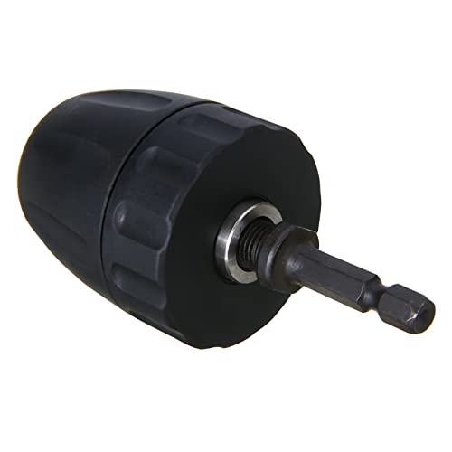 SVKVBNLNGK Keyless Chuck-Treiber-Sechskant-Schaft-Schraubendreher for Bohrer-Wandler 1/4 '' VERHEXEN Bis 3/8 '' Bohrer-Zubehör Klemme von SVKVBNLNGK