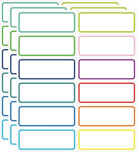 SVNOOC wiederverwendbare trockene Erase Etiketten Haftnotizen für Aufbewahrungsbehälter Organisieren wasserdichte entfernbare Aufkleber für Küchenbüro Schule Allzweck Gebrauch 36pcs (1.25x3.5 Zoll) von SVNOOC