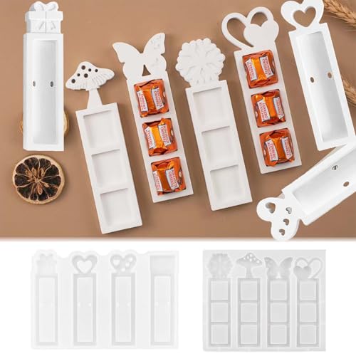 SVOCK 8 Stück Silikonformen Gießformen, Gipsformen Zum Gießen Pilz Schmetterling Herz, Silikonformen gießformen Geschenkbox Weihnachts Halloween, Gießformen Herbst Hochzeit SVOCK 8 Stück Silikonformen Gießformen, Gipsformen Zum Gießen Pilz Schmetterling Herz, Silikonformen gießformen Geschenkbox Weihnachts Halloween, Gießformen Herbst Hochzeit von SVOCK