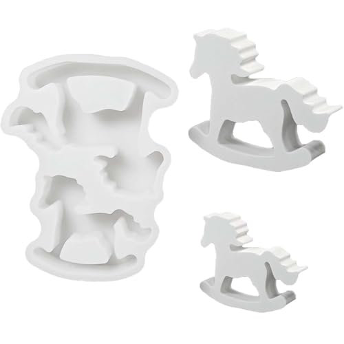 SVOCK Silikonform Pferd, 2 Stück Silikonformen Gießformen Tiere, Pferd Tiere Kerzenform, Silikon-Gießform Deko-Formen für Gips SVOCK Silikonform Pferd, 2 Stück Silikonformen Gießformen Tiere, Pferd Tiere Kerzenform, Silikon-Gießform Deko-Formen für Gips von SVOCK