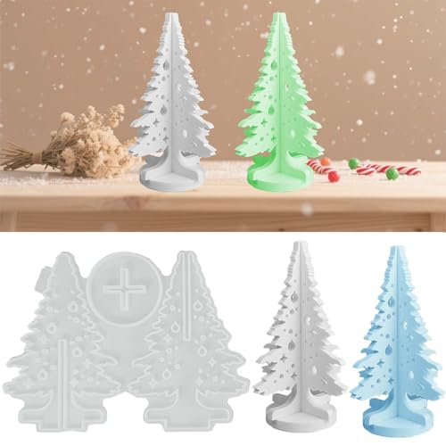 SVOCK Silikonform Tannenbaum 3D, Silikonformen Gießformen Weihnachten Tannenbaums, Silikon Weihnachten Tannenbaum Spleißen, Silikon Gießform Weihnachtens SVOCK Silikonform Tannenbaum 3D, Silikonformen Gießformen Weihnachten Tannenbaums, Silikon Weihnachten Tannenbaum Spleißen, Silikon Gießform Weihnachtens von SVOCK