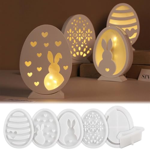 SVOCK Silikonformen Gießformen Ostern, 6Pcs Silikonformen Osterei Osterhasen Herz, Silikonform Osterei Silikonformen Kerzenhalter Osterhase Silikon Form, Silikonformen Gießformen Kerzen Ostern Kerzenh SVOCK Silikonformen Gießformen Ostern, 6Pcs Silikonformen Osterei Osterhasen Herz, Silikonform Osterei Silikonformen Kerzenhalter Osterhase Silikon Form, Silikonformen Gießformen Kerzen Ostern Kerzenh von SVOCK
