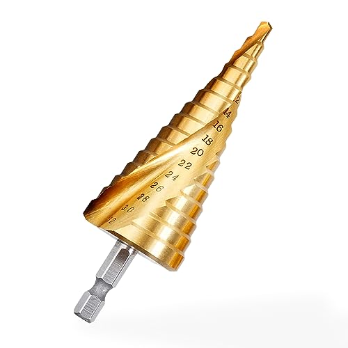 4-32mm Stufenbohrer, Kegelbohrer, für dünne Eisenbleche, Aluminiumbleche, Holzbleche von SVUPUE