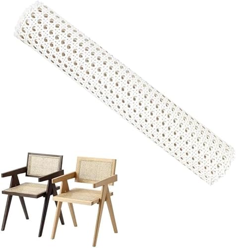 Cane Webbing Rattan Roll, Gewebtes Offenes Rattan, Rattan Geflecht, Möbel Wiener Geflecht, für Caning Projekte, Heimdekoration,Weiß,40 x 100cm Cane Webbing Rattan Roll, Gewebtes Offenes Rattan, Rattan Geflecht, Möbel Wiener Geflecht, für Caning Projekte, Heimdekoration,Weiß,40 x 100cm von SVUPUE