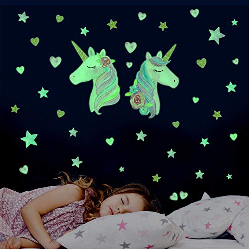 SWECOMZE Leuchtsterne Selbstklebend Wandtattoo Mädchen Einhorn Wandsticker Leuchtsherz Aufkleber Leuchtaufkleber Leuchtsticker Kinderzimmer Deko für Mädchen Jungen Geschenke SWECOMZE Leuchtsterne Selbstklebend Wandtattoo Mädchen Einhorn Wandsticker Leuchtsherz Aufkleber Leuchtaufkleber Leuchtsticker Kinderzimmer Deko für Mädchen Jungen Geschenke von SWECOMZE