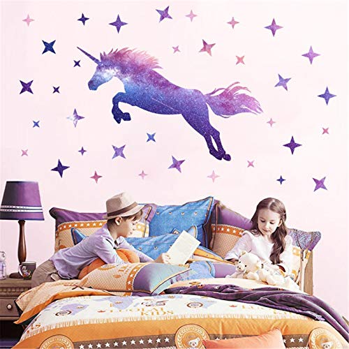 SWECOMZE Wandtattoo Kinderzimmer Lila Einhorn, Aufkleber DIY für Wohnzimmer,Wandtattoo,Wandaufkleber,Wandsticker Mädchen Wohnzimmer Dekoration SWECOMZE Wandtattoo Kinderzimmer Lila Einhorn, Aufkleber DIY für Wohnzimmer,Wandtattoo,Wandaufkleber,Wandsticker Mädchen Wohnzimmer Dekoration von SWECOMZE