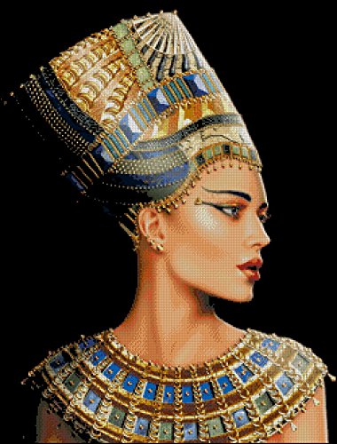 Kleopatra-Kreuzstich-Kits, ägyptische Baumwolle, 14-karätiges, 56 * 70 cm, 250 * 329 Stich Kreuzstich-Set von SWEET HOME