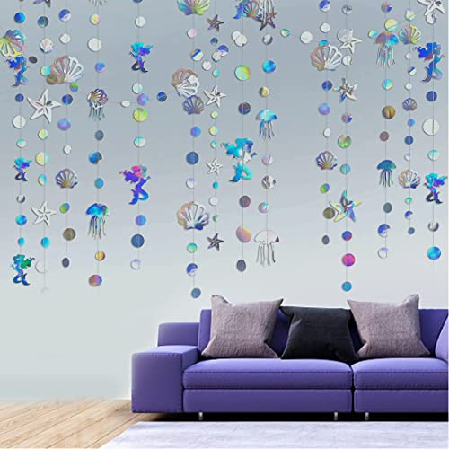 SWEETBIUTI Schillernde Geburtstagsfeier Dekoration, 157 Zoll 4pcs Hängende Bubble Girlande Holographic Paper Bunting Streamers Party Supplies unter dem Seegarsteller SWEETBIUTI Schillernde Geburtstagsfeier Dekoration, 157 Zoll 4pcs Hängende Bubble Girlande Holographic Paper Bunting Streamers Party Supplies unter dem Seegarsteller von SWEETBIUTI