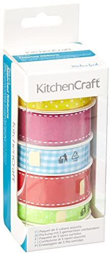SWEETLY DOES IT Kuchenband, Polyester, hell, Set of 5 Colourful Ribbons for Crafts, 5 von SWEETLY DOES IT