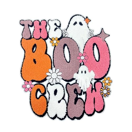 Halloween Ghost Iron on Patches Boo Chenille Embroidery Sew on Stickers Flower Applique for DIY Crafts T Shirt Clothing Jackets Backpacks Jeans Party Decorations Accessories Halloween Ghost Iron on Patches Boo Chenille Embroidery Sew on Stickers Flower Applique for DIY Crafts T Shirt Clothing Jackets Backpacks Jeans Party Decorations Accessories von SWEKKE