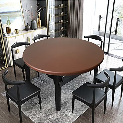Spann Tischdecke Rund Elastische Gartentischdecke Outdoor Tischdecke Wasserdicht Rutschfestem Runden Tischdecken mit Gummizug Braun 90cm Spann Tischdecke Rund Elastische Gartentischdecke Outdoor Tischdecke Wasserdicht Rutschfestem Runden Tischdecken mit Gummizug Braun 90cm von SWHLN