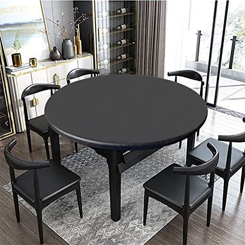 Spann Tischdecke Rund Elastische Gartentischdecke Outdoor Tischdecke Wasserdicht Rutschfestem Runden Tischdecken mit Gummizug Schwarz 80cm Spann Tischdecke Rund Elastische Gartentischdecke Outdoor Tischdecke Wasserdicht Rutschfestem Runden Tischdecken mit Gummizug Schwarz 80cm von SWHLN
