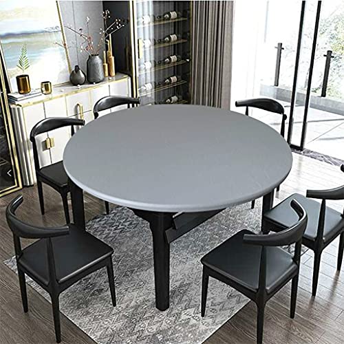 Spann Tischdecke Rund Elastische Gartentischdecke Outdoor Tischdecke Wasserdicht Rutschfestem Runden Tischdecken mit Gummizug grau 120cm Spann Tischdecke Rund Elastische Gartentischdecke Outdoor Tischdecke Wasserdicht Rutschfestem Runden Tischdecken mit Gummizug grau 120cm von SWHLN