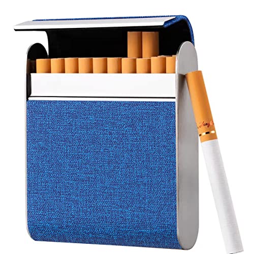 Blau Kohlefaser Zigarettenetui Metall Zigarettenschachtel mit Magnetverschluss für 20 Zigaretten Zigarettenbox Edelstahl Zigarettenetui Zigarettencase für Männer Frauen Damen Herren Geschenk Blau Kohlefaser Zigarettenetui Metall Zigarettenschachtel mit Magnetverschluss für 20 Zigaretten Zigarettenbox Edelstahl Zigarettenetui Zigarettencase für Männer Frauen Damen Herren Geschenk von SWINILAYA