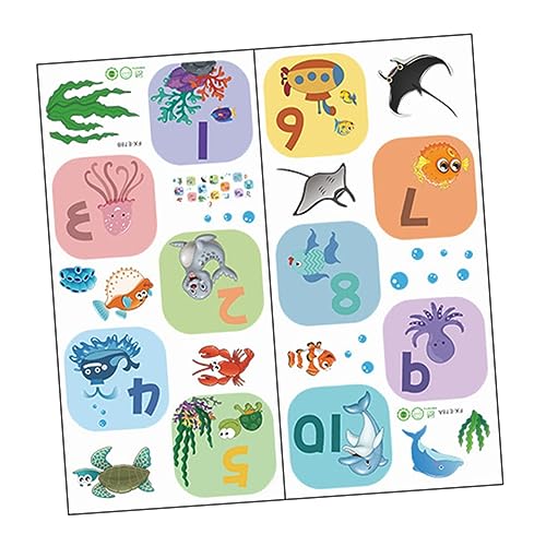 SWOOMEY 1 Blatt Unterwasserwelt Spielaufkleber für Bunte Bodenaufkleber für Spielzimmer Wohn und Schlafzimmer Einfache Anwendung Abnehmbar und Selbstklebend für Drinnen SWOOMEY 1 Blatt Unterwasserwelt Spielaufkleber für Bunte Bodenaufkleber für Spielzimmer Wohn und Schlafzimmer Einfache Anwendung Abnehmbar und Selbstklebend für Drinnen von SWOOMEY