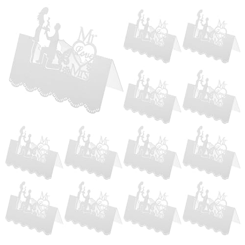 SWOOMEY 100 Stück Hochzeitstischkarten: Tischkarten aus Papier mit Namen und Nummern – Hochzeitsdekoration für Empfänge, Bankette und Veranstaltungen SWOOMEY 100 Stück Hochzeitstischkarten: Tischkarten aus Papier mit Namen und Nummern – Hochzeitsdekoration für Empfänge, Bankette und Veranstaltungen von SWOOMEY