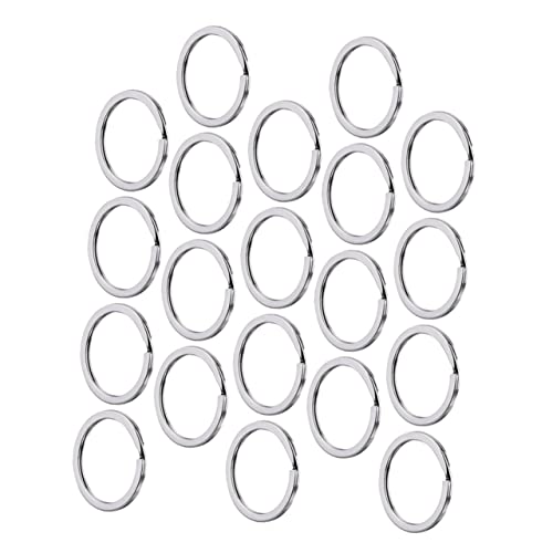 SWOOMEY 100 Stück Teiliges Metall Schlüsselringe Rund Flach Split Ringe Diy Schlüsselanhänger Zubehör Langlebig Vielseitig für Schlüssel Bastelprojekte Schmuck und Etiketten SWOOMEY 100 Stück Teiliges Metall Schlüsselringe Rund Flach Split Ringe Diy Schlüsselanhänger Zubehör Langlebig Vielseitig für Schlüssel Bastelprojekte Schmuck und Etiketten von SWOOMEY