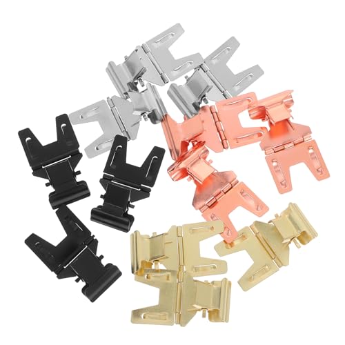 SWOOMEY 12 Stück Schilderhalter-Clips – drehbarer Clip-On-Halter aus Metall, Preisschildständer für Kleiderständer, Warenregal, Korb von SWOOMEY