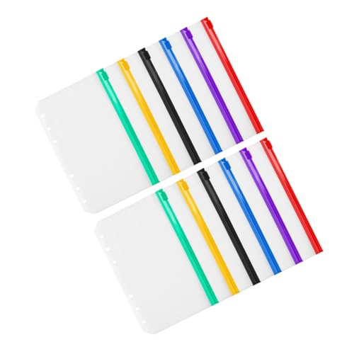 SWOOMEY 12 Stück Teiliges PVC Reißverschluss Taschen Wasserfeste Transparente Loosleaf Ordner Einlagen Vielseitige Dokumententaschen für Büro Schule Reise Farbige Business Datei Organizer SWOOMEY 12 Stück Teiliges PVC Reißverschluss Taschen Wasserfeste Transparente Loosleaf Ordner Einlagen Vielseitige Dokumententaschen für Büro Schule Reise Farbige Business Datei Organizer von SWOOMEY