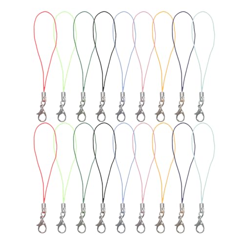 SWOOMEY 180 Stück Handyanhänger mit Karabinerverschluss – buntes Schlüsselband für Handys, DIY-Schmuck, Schlüsselanhänger, mobiles USB-Laufwerk-Zubehör SWOOMEY 180 Stück Handyanhänger mit Karabinerverschluss – buntes Schlüsselband für Handys, DIY-Schmuck, Schlüsselanhänger, mobiles USB-Laufwerk-Zubehör von SWOOMEY