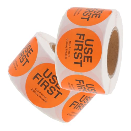 SWOOMEY 2 Rollen Verwenden Sie Etiketten Selbstklebende Lebensmittelservice Etiketten für Restaurants Küchen und Lagerverwaltung pro Rolle Orange SWOOMEY 2 Rollen Verwenden Sie Etiketten Selbstklebende Lebensmittelservice Etiketten für Restaurants Küchen und Lagerverwaltung pro Rolle Orange von SWOOMEY